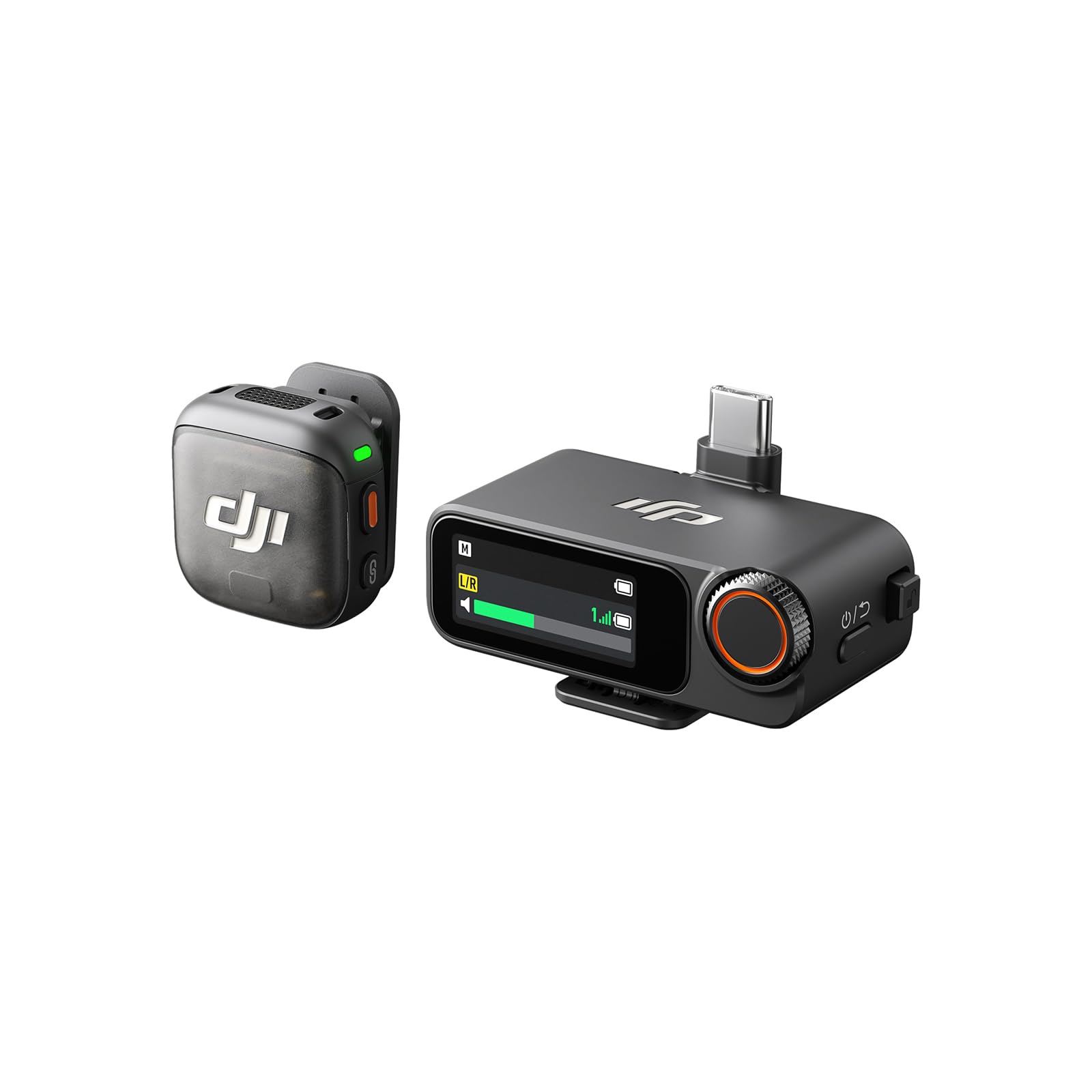 DJI Mic3（1 TX + 1 RX） DJI Microfone 3 (1 TX + 1 RX), microfone sem fio para iPhone